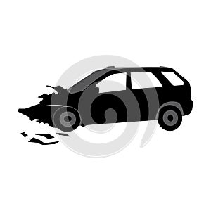 broken or accident car icon