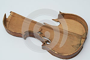 Broken antique violin for restoration