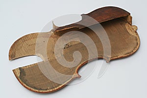 Broken antique violin for restoration