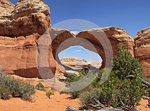 Broken Arch in Arches National Park