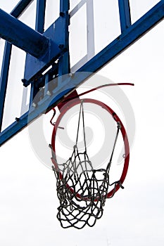 Broken basketball ring