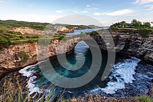 Broken beach at Nusa Penida Bali