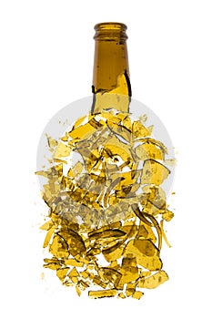 Broken beer bottle