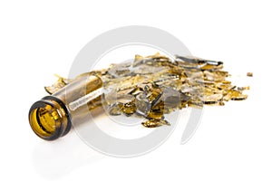 Broken beer bottle