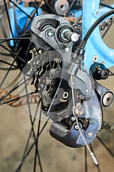 Broken Bicycle Rear Derailleur