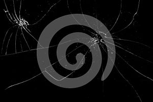 Broken Black glass texture