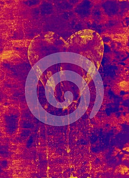 Broken and bleeding heart