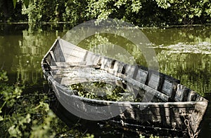 A broken boat