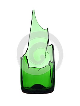 Broken bottle green