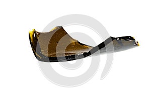 broken bottle isolated on white background