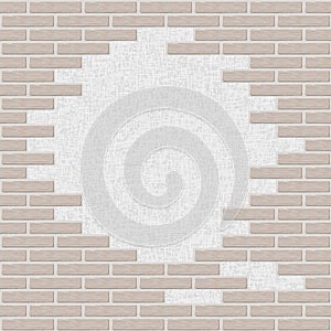 Broken Brick wall background