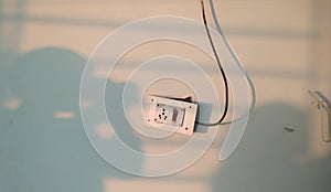 Broken and burnt Electric Switchboard