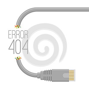 Broken cable abstract.