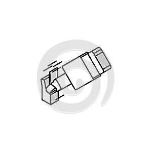 broken cable charger isometric icon vector illustration