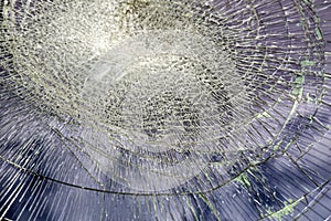 Broken Car Windshield