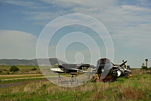 Broken carcasses of yesteryearâ€™s flying machines