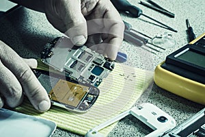 Broken cell phone repair