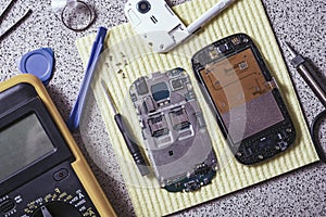 Broken cell phone repair