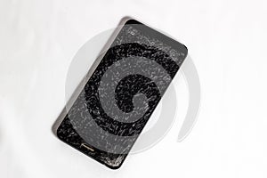 Broken cell phone screen