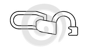 Broken Chain Link, Disconnect Freedom Weakness Problem Vector Design Generative AI