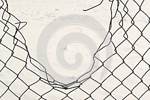 Broken Chain Link Fencing