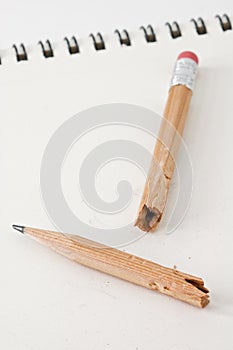 Broken and Chewed Pencil