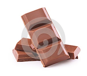Broken chocolate bars