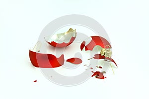 Broken christmas bubble.