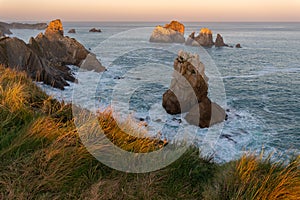 Broken coast at Liencres, Cantabria, Spain