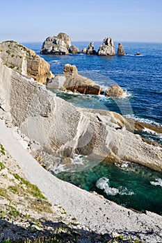 Broken coast at Liencres (Spain)