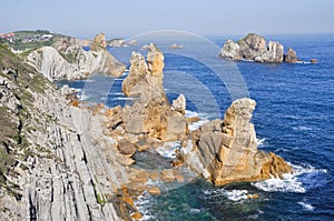 Broken coast at Liencres (Spain)