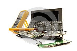 Broken computer in for repair service