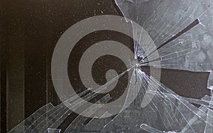 Broken computer screen