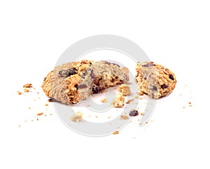 Broken cookie for two halfs