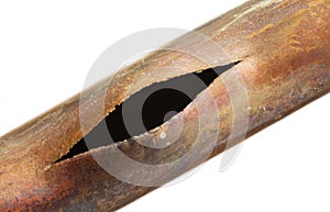 Broken Copper Pipe