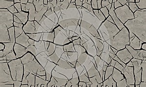 broken cracks crackle pattern grunge, generative, ai