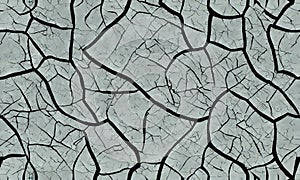 broken cracks crackle pattern grunge, generative, ai