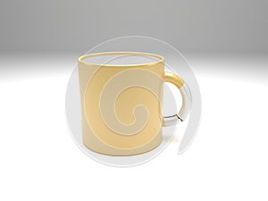 A broken cup of coffee