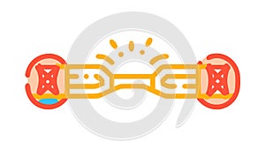 Broken Digital Chain, Cyber Security Breach, System Failure, vector design Generative AI