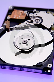 Broken disc on hard drive