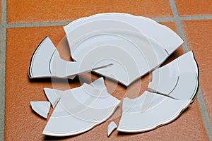 Broken dish