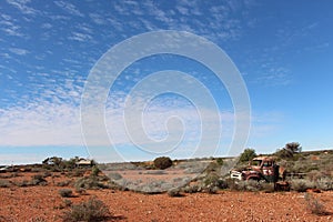 Broken down truck in West Australian outback