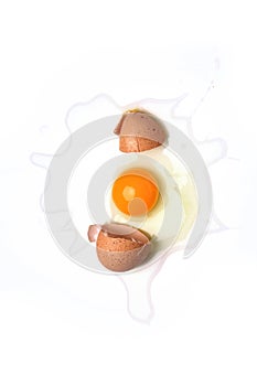 Broken egg.