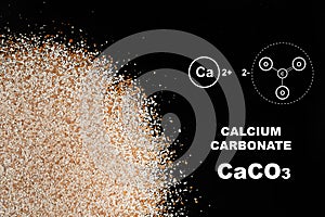 Broken egg shell as calcium carbonate, crushed eggshell, CaCO3 supplement