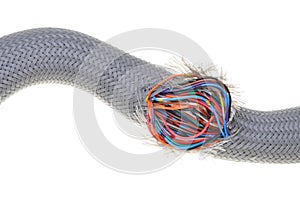 Broken electrical cable