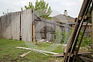 Broken fence