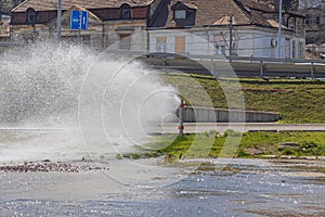 Broken Fire Hydrant Floods