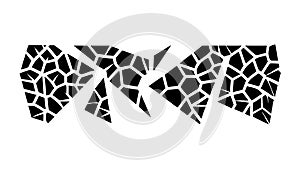 Broken Geometric Pattern: Dynamic abstract shattered texture. vector design Generative AI