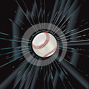 Broken Glass 2 Baseball