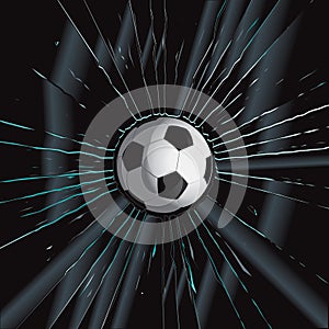 Broken Glass 2 Soccer Ball